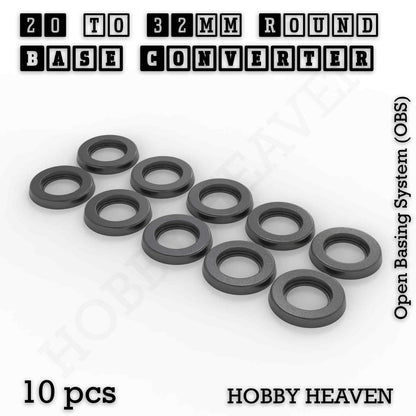 Round to Round Base Converters 3D Print Full Range