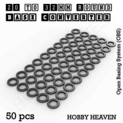 Round to Round Base Converters 3D Print Full Range
