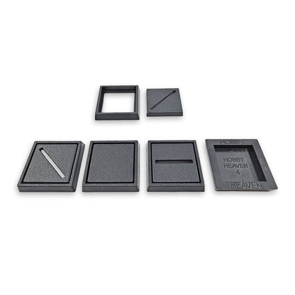 25mm to 30mm Square Base Converters ABS Plastic
