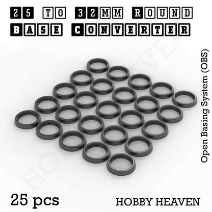 Round to Round Base Converters 3D Print Full Range