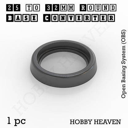 Round to Round Base Converters 3D Print Full Range