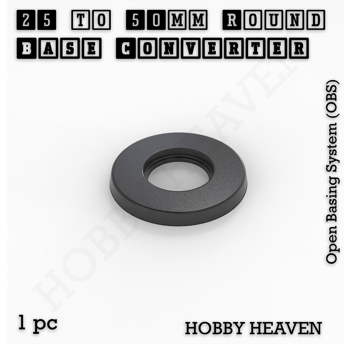 Round to Round Base Converters 3D Print Full Range