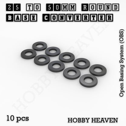 Round to Round Base Converters 3D Print Full Range