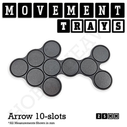 25mm Movement Trays for Tabletop Games | Wargaming | Full Range