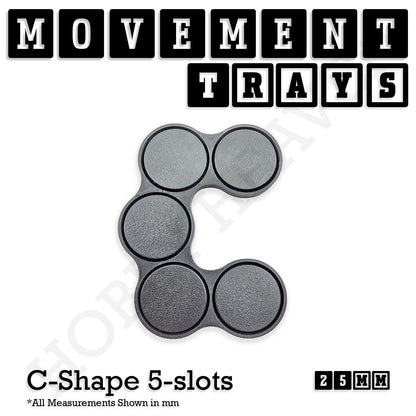 25mm Movement Trays for Tabletop Games | Wargaming | Full Range