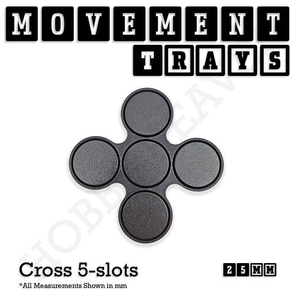 25mm Movement Trays for Tabletop Games | Wargaming | Full Range