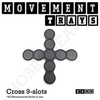 25mm Movement Trays for Tabletop Games | Wargaming | Full Range