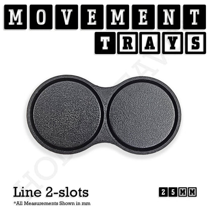 25mm Movement Trays for Tabletop Games | Wargaming | Full Range