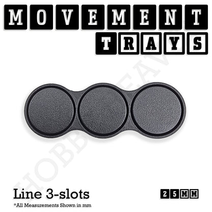 25mm Movement Trays for Tabletop Games | Wargaming | Full Range