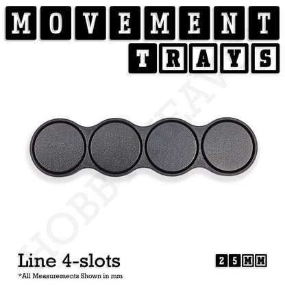 25mm Movement Trays for Tabletop Games | Wargaming | Full Range