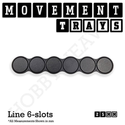 25mm Movement Trays for Tabletop Games | Wargaming | Full Range