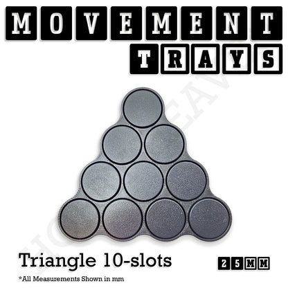 25mm Movement Trays for Tabletop Games | Wargaming | Full Range