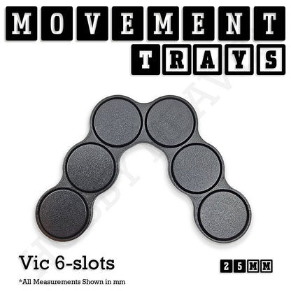 25mm Movement Trays for Tabletop Games | Wargaming | Full Range