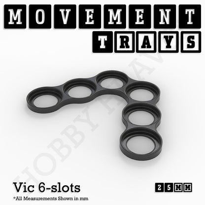 25mm Movement Trays for Tabletop Games | Wargaming | Full Range