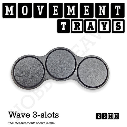 25mm Movement Trays for Tabletop Games | Wargaming | Full Range