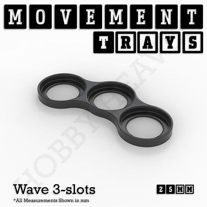 25mm Movement Trays for Tabletop Games | Wargaming | Full Range