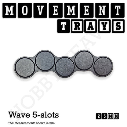 25mm Movement Trays for Tabletop Games | Wargaming | Full Range