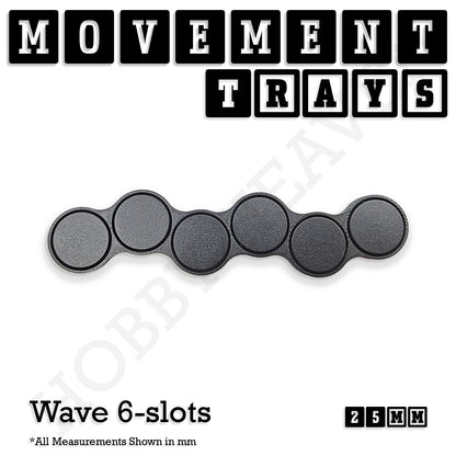 25mm Movement Trays for Tabletop Games | Wargaming | Full Range