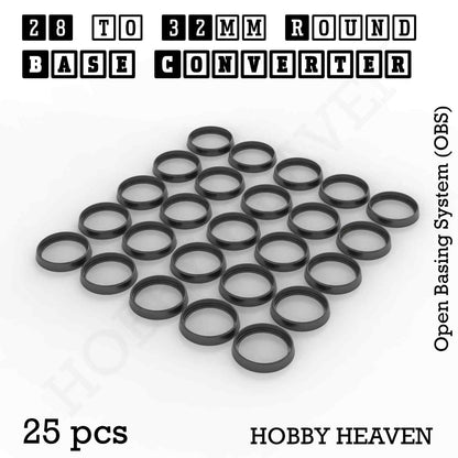 Round to Round Base Converters 3D Print Full Range