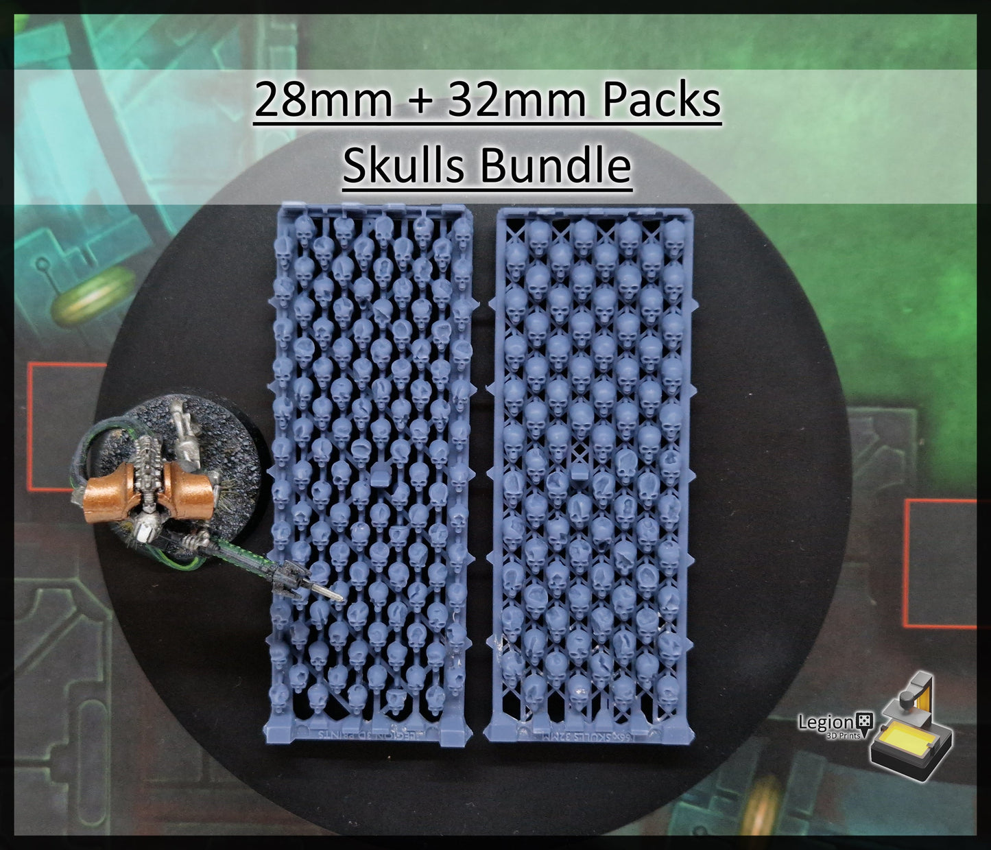 166x Skulls Pack - for Basing 32mm Miniature Scatter Scenery Wargaming Model Bits AoS 30k