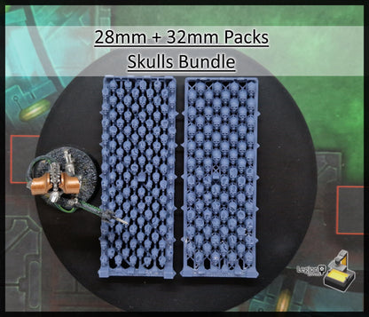 166x Skulls Pack - for Basing 32mm Miniature Scatter Scenery Wargaming Model Bits AoS 30k