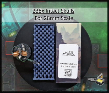166x Skulls Pack - for Basing 32mm Miniature Scatter Scenery Wargaming Model Bits AoS 30k