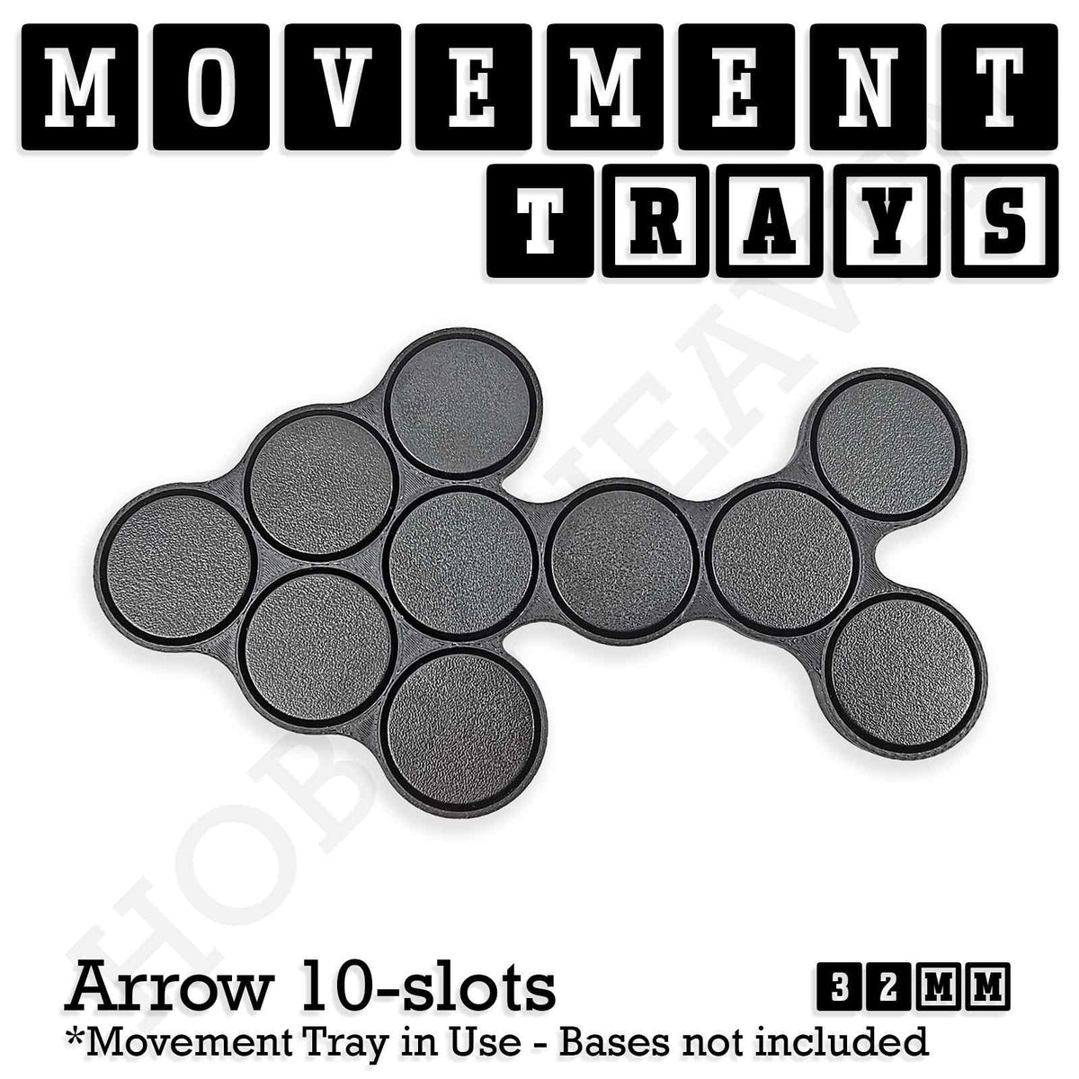 32mm Movement Trays for Tabletop Games | Compatible with Popular Miniatures | Full Range
