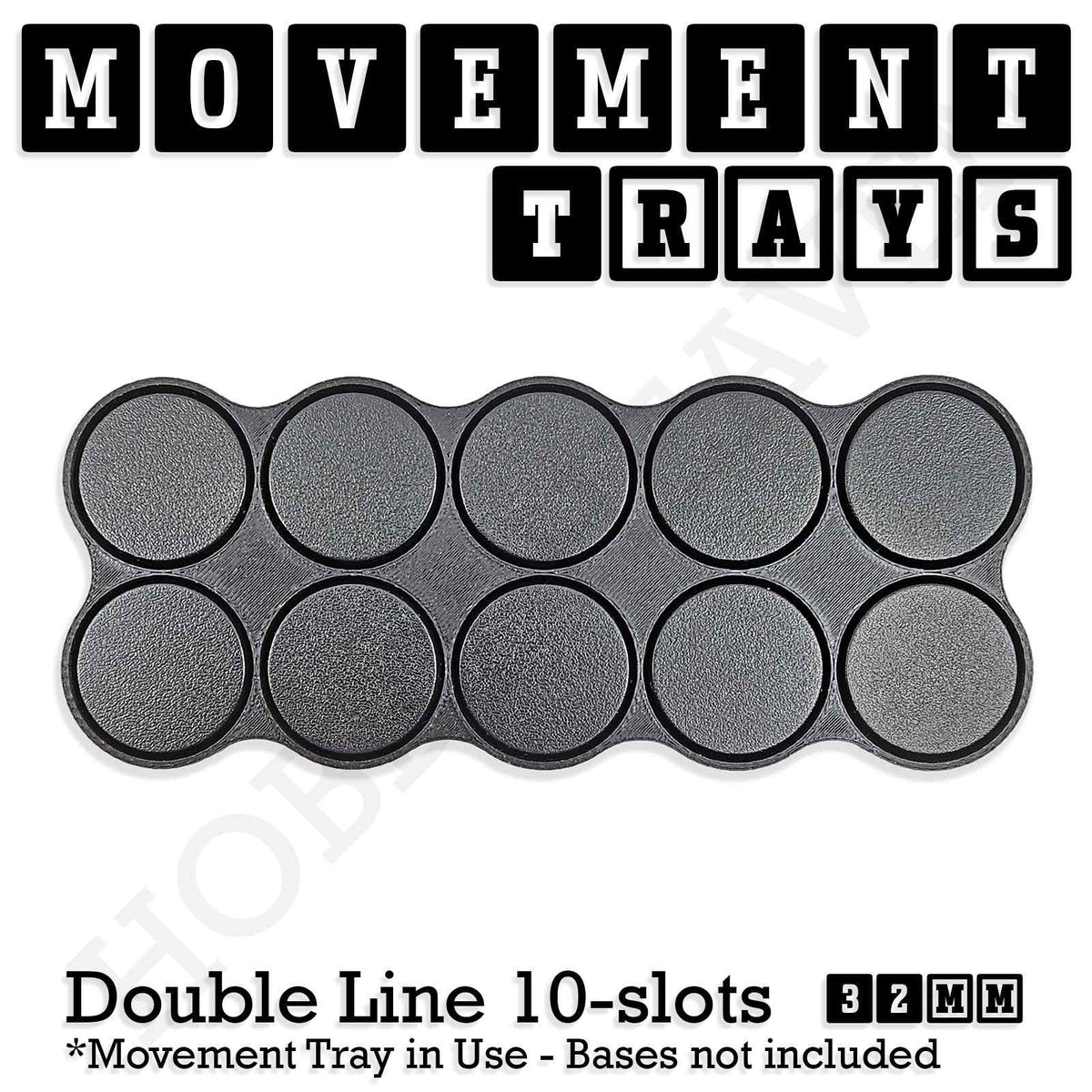 32mm Movement Trays for Tabletop Games | Compatible with Popular Miniatures | Full Range