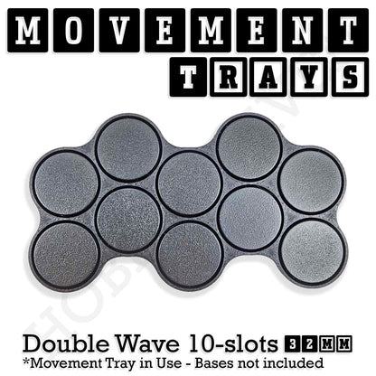 32mm Movement Trays for Tabletop Games | Compatible with Popular Miniatures | Full Range