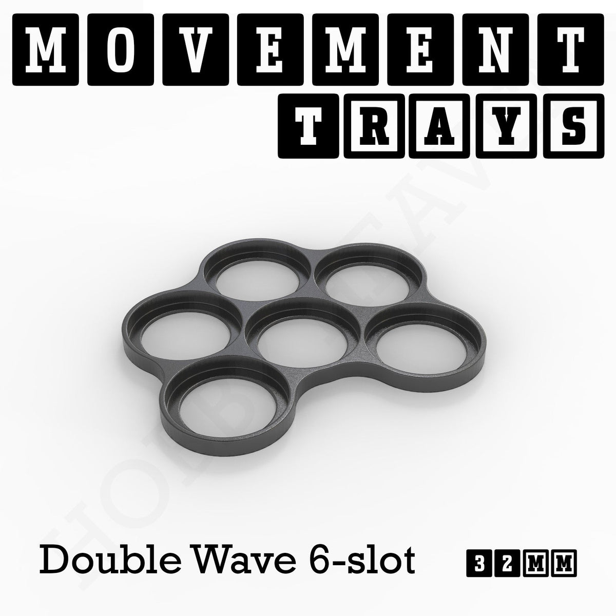 32mm Movement Trays for Tabletop Games | Compatible with Popular Miniatures | Full Range