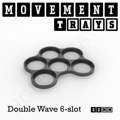 32mm Movement Trays for Tabletop Games | Compatible with Popular Miniatures | Full Range