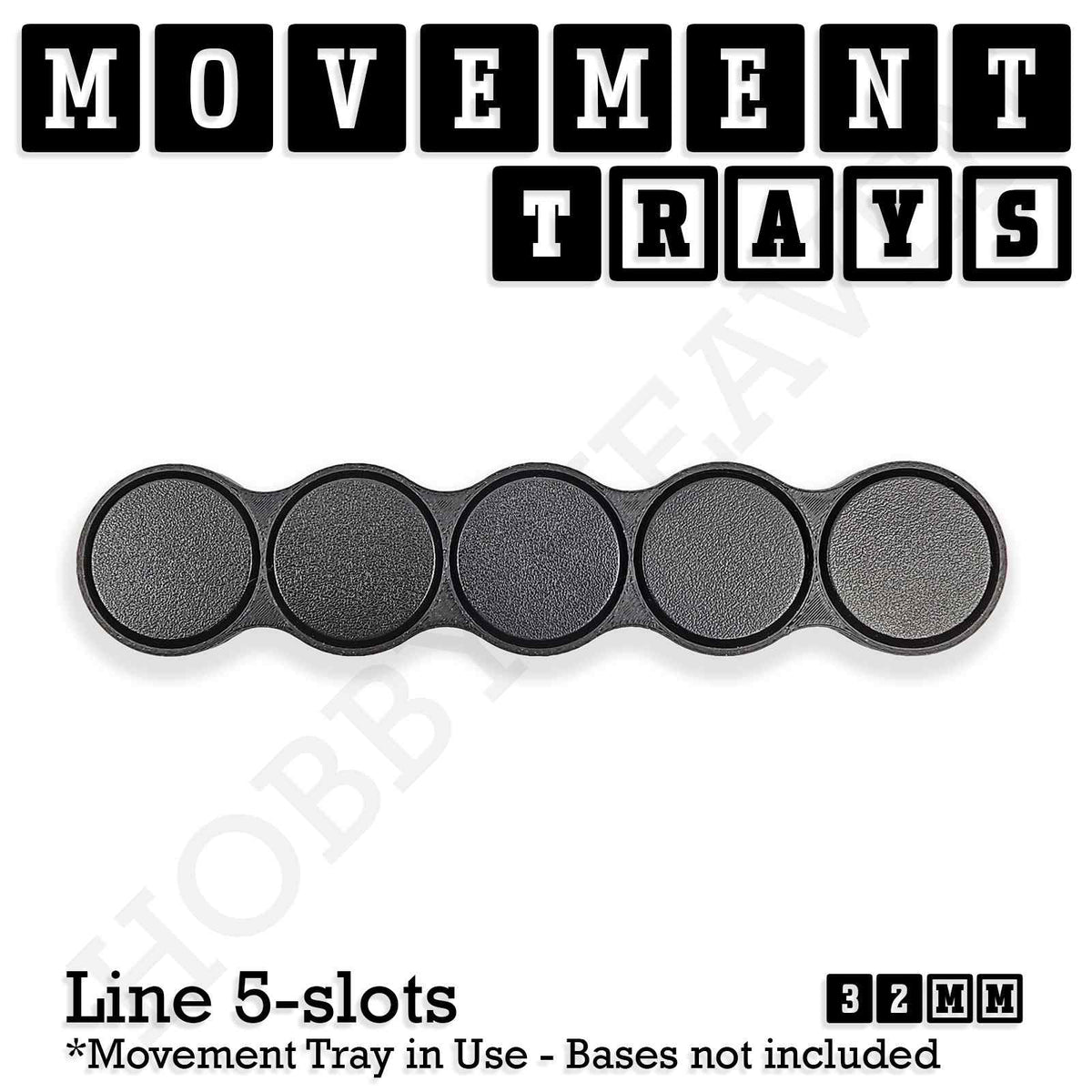 32mm Movement Trays for Tabletop Games | Compatible with Popular Miniatures | Full Range
