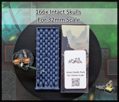 238x Skulls Pack - for Basing 28mm Miniature Scatter Scenery Wargaming Model Bits AoS 30k