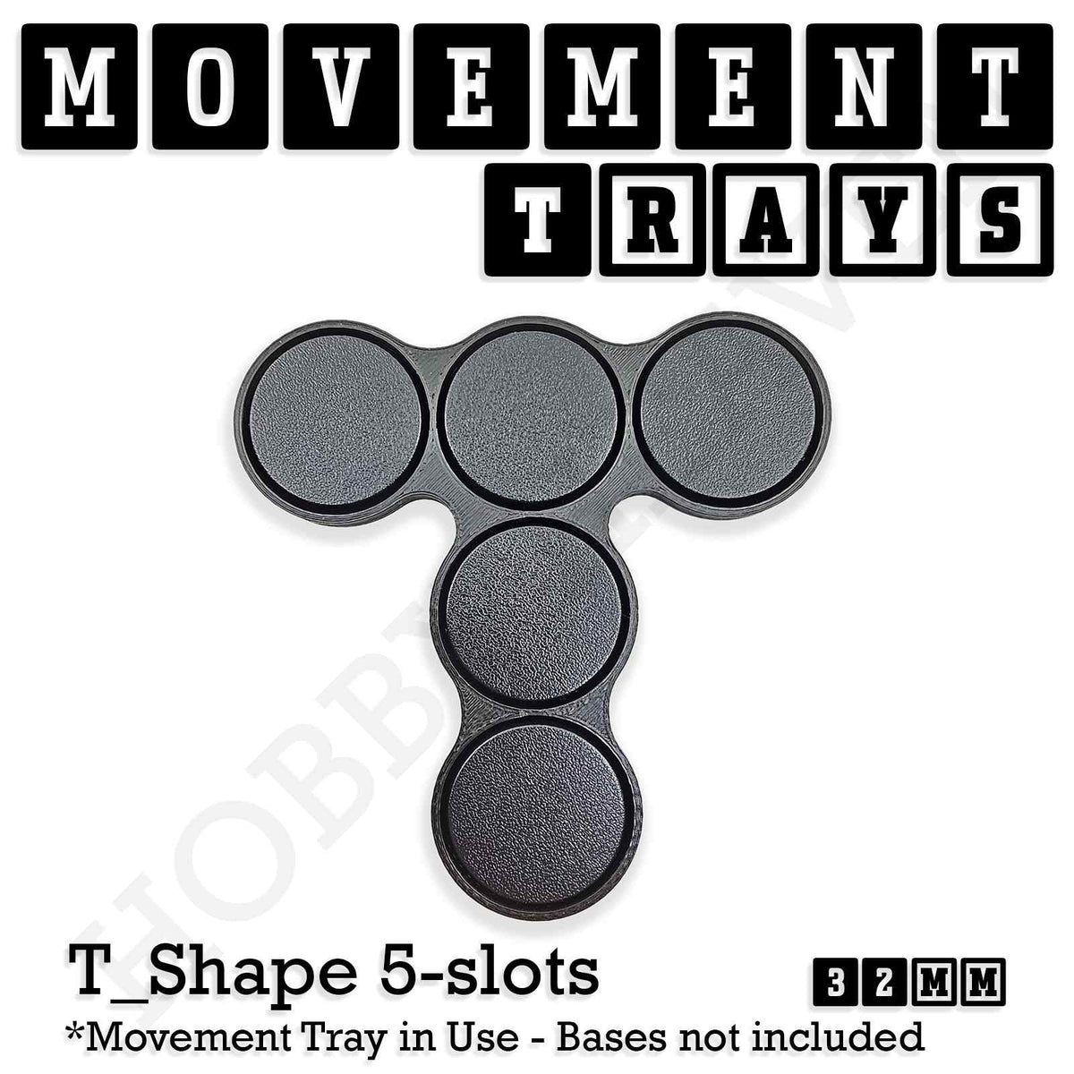 32mm Movement Trays for Tabletop Games | Compatible with Popular Miniatures | Full Range
