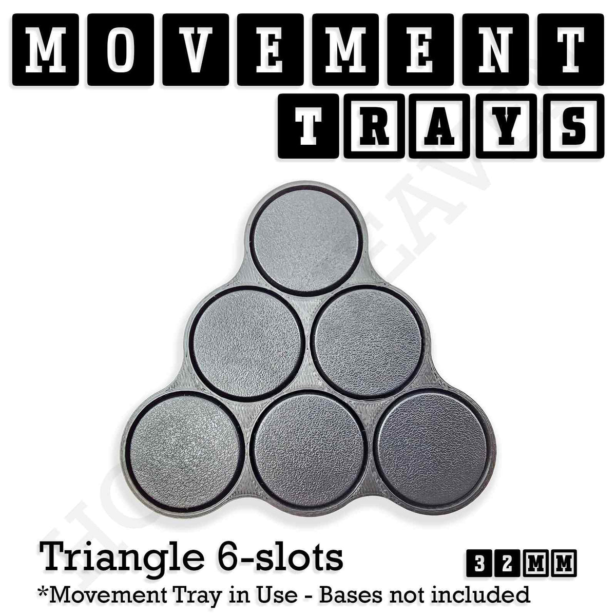 32mm Movement Trays for Tabletop Games | Compatible with Popular Miniatures | Full Range