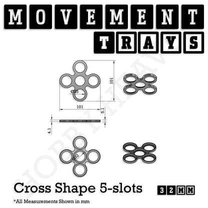 32mm Movement Trays for Tabletop Games | Compatible with Popular Miniatures | Full Range