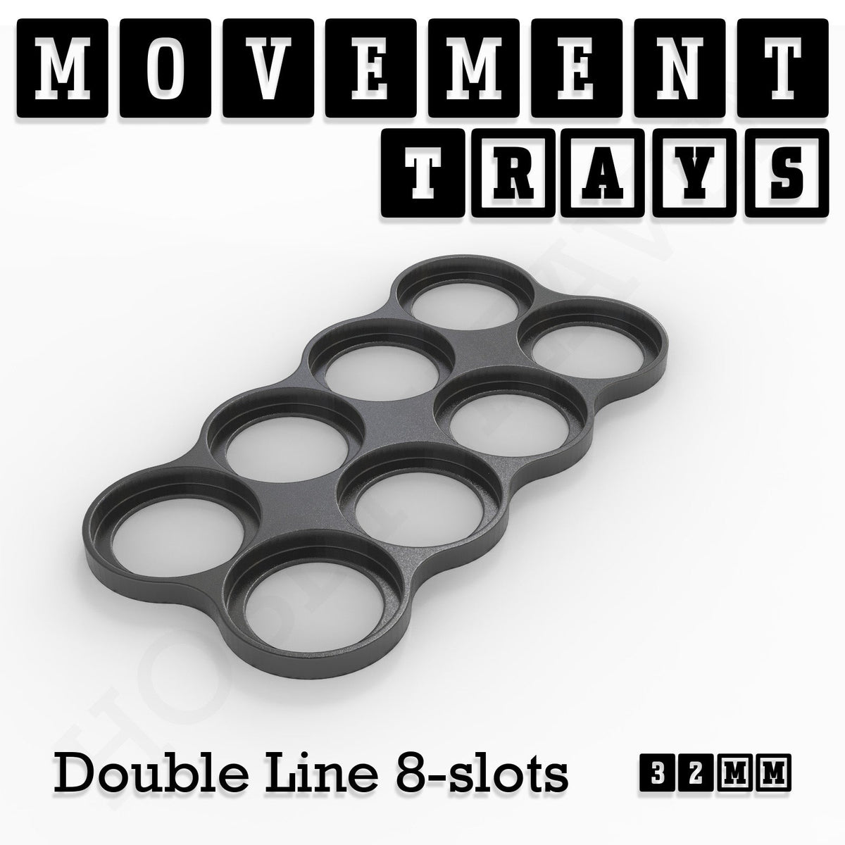 32mm Movement Trays for Tabletop Games | Compatible with Popular Miniatures | Full Range