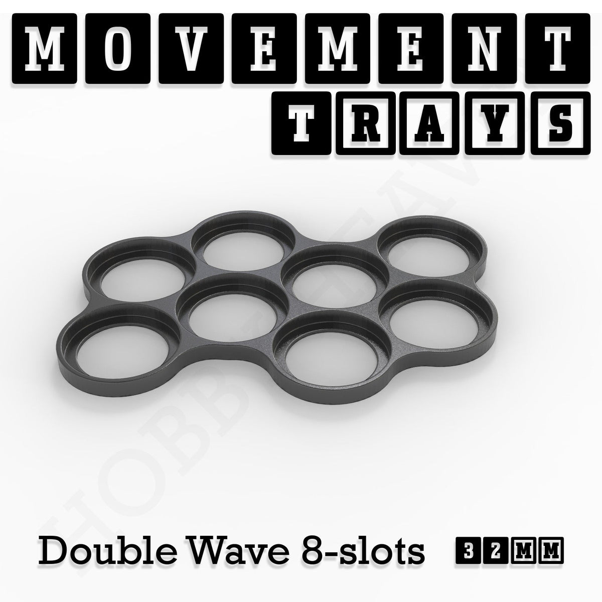 32mm Movement Trays for Tabletop Games | Compatible with Popular Miniatures | Full Range