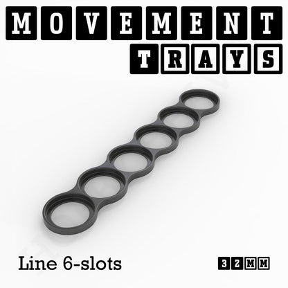 32mm Movement Trays for Tabletop Games | Compatible with Popular Miniatures | Full Range