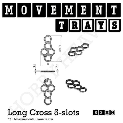 32mm Movement Trays for Tabletop Games | Compatible with Popular Miniatures | Full Range