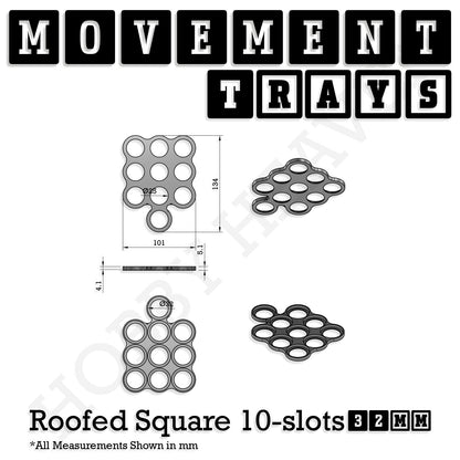 32mm Movement Trays for Tabletop Games | Compatible with Popular Miniatures | Full Range