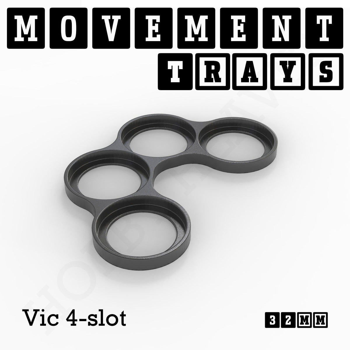32mm Movement Trays for Tabletop Games | Compatible with Popular Miniatures | Full Range