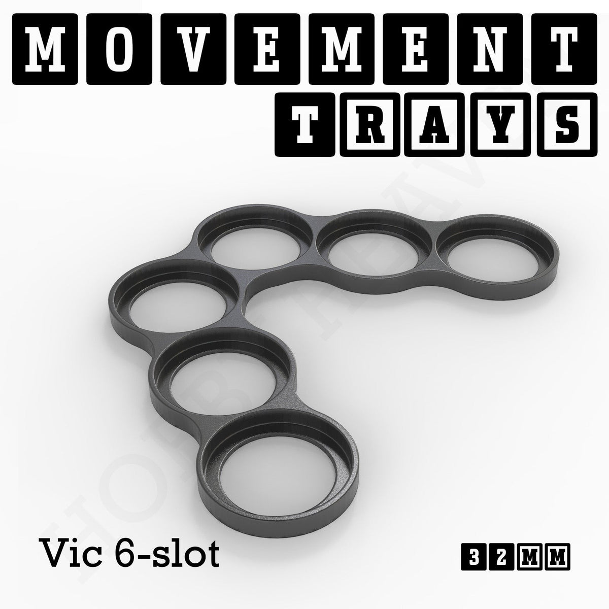 32mm Movement Trays for Tabletop Games | Compatible with Popular Miniatures | Full Range