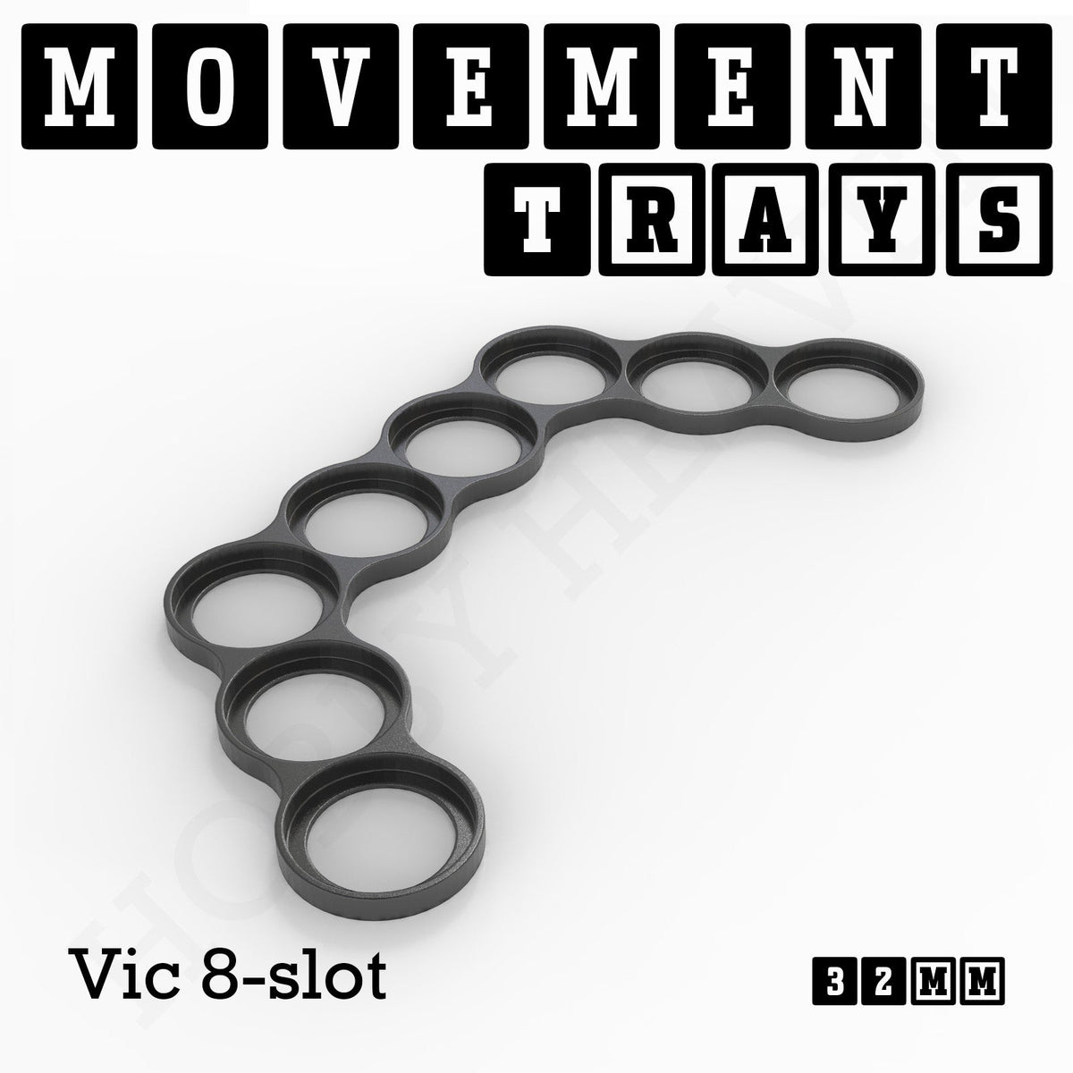32mm Movement Trays for Tabletop Games | Compatible with Popular Miniatures | Full Range