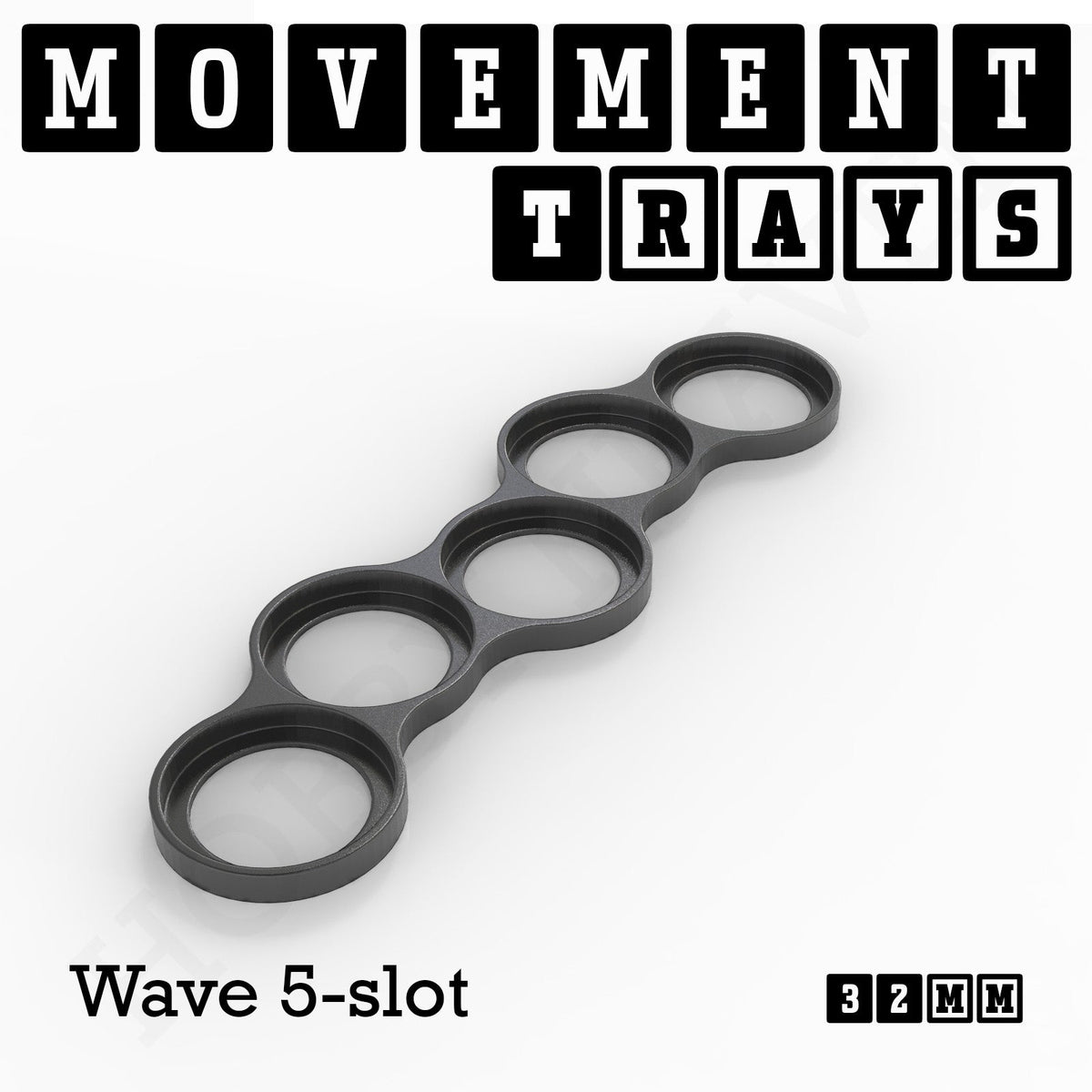 32mm Movement Trays for Tabletop Games | Compatible with Popular Miniatures | Full Range