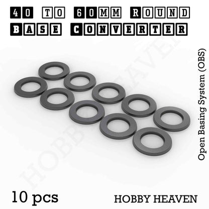 Round to Round Base Converters 3D Print Full Range