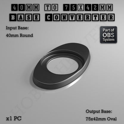 Round To Oval Bases Size Converters 3d Print Full Range