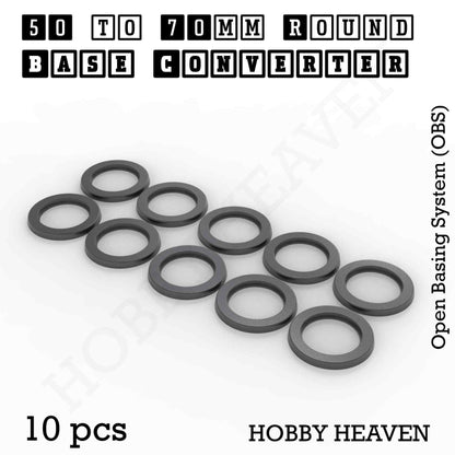 Round to Round Base Converters 3D Print Full Range