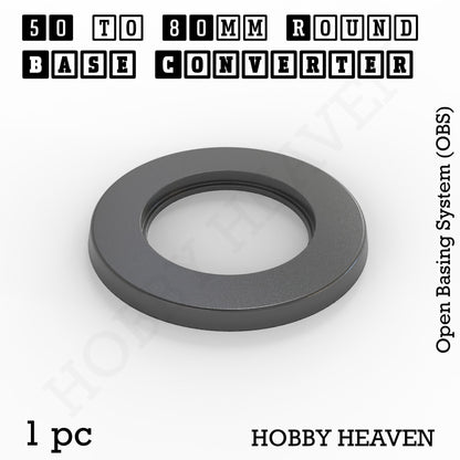 Round to Round Base Converters 3D Print Full Range