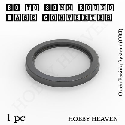 Round to Round Base Converters 3D Print Full Range